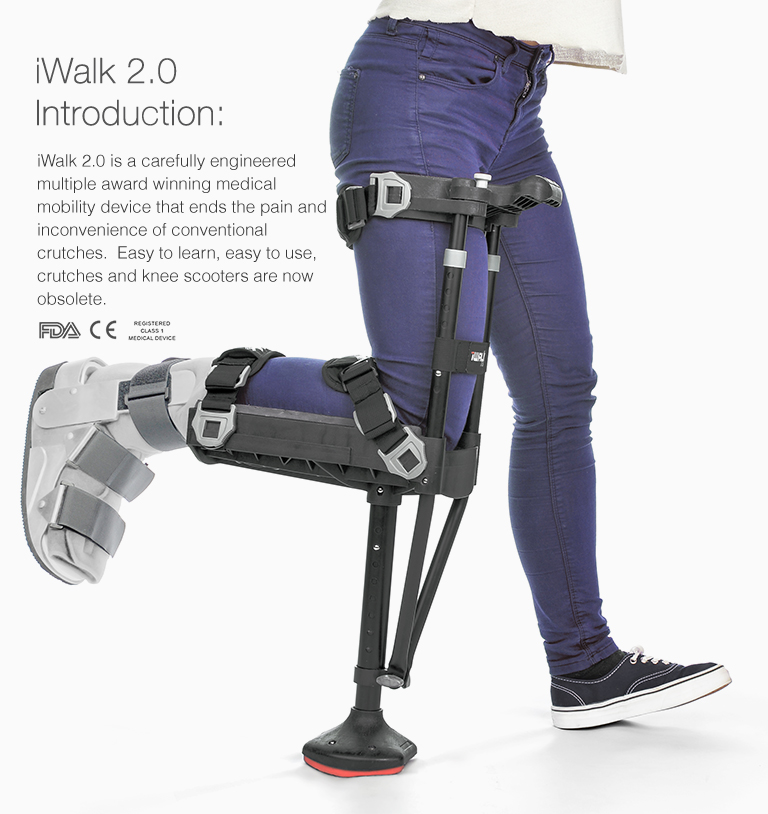 iWALK 2.0 Hands Free Knee Crutch Crutches are now Obsolete eBay