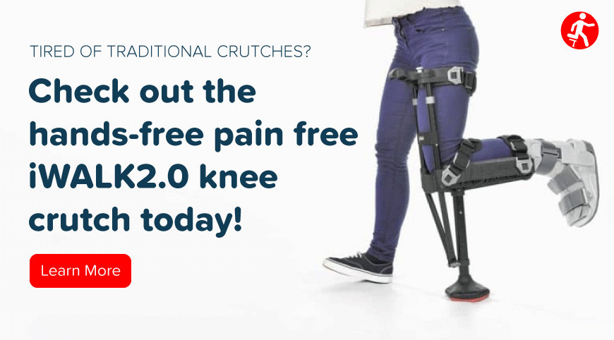 CTA - iWALK (Check out the hands-free pain free iWalk2.0 knee crutch today!)