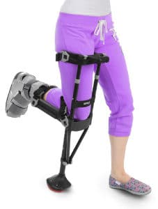 Woman on iWALK Hands-Free Crutch
