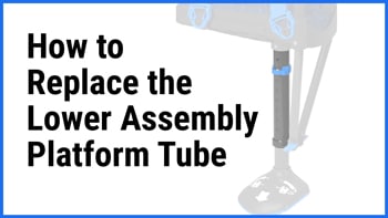 Replacing the lower Assy Platform Tube iWALK hands-free crutch Technical Support