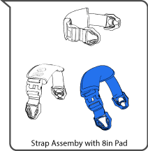 Strap Assembly with 8in Pad