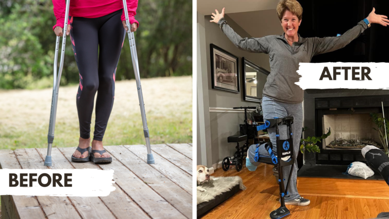 Scuba Diver Recovers from a Ski Injury with the iWALK hands free crutch - iWALKFree
