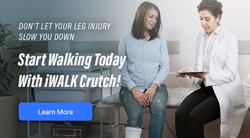Doctors Recommending iWALK hands free crutch as better alternative to crutches and knee scooters