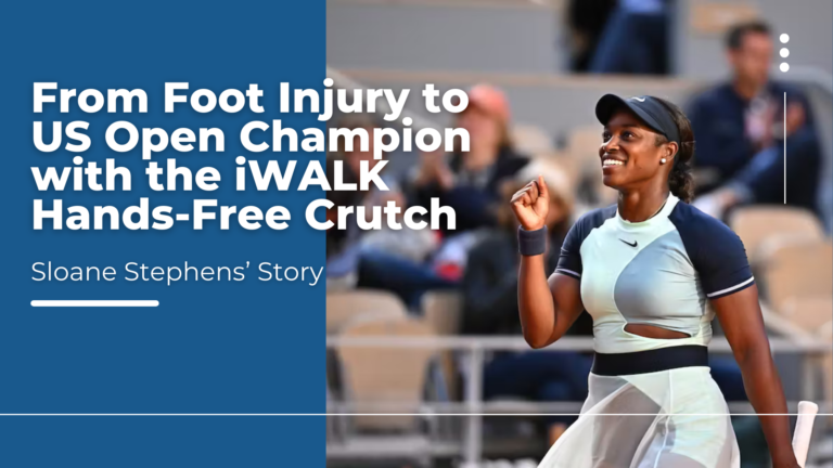 Sloane Stephens uses the iWALK hands-free crutch