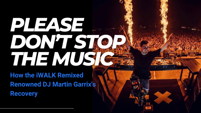 DJ Martin Garrix recovers with the iWALK hands-free crutch