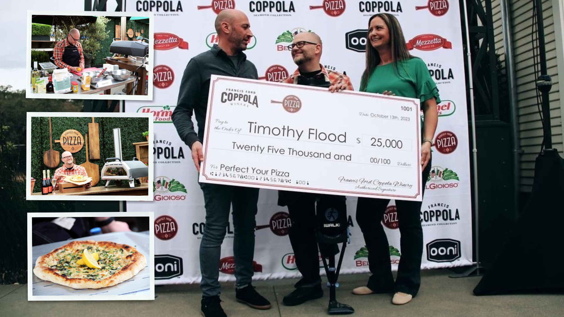 Timothy Flood Wins Pizza Competition