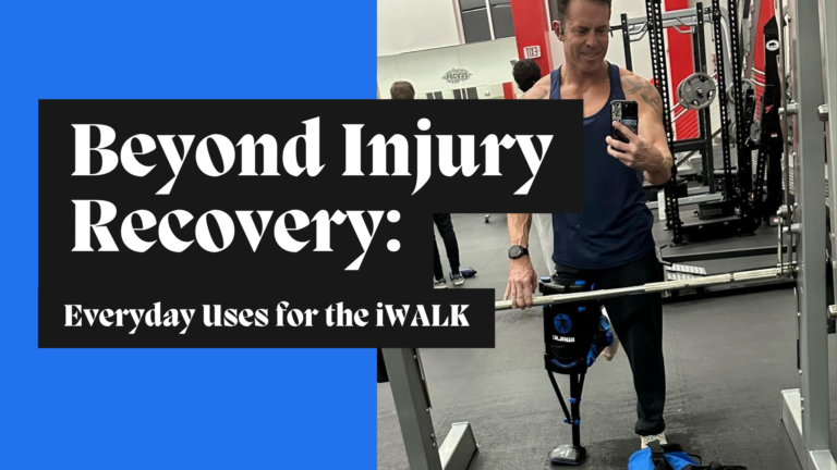 Beyond Injury Recovery: Everyday Uses for the iWALK - iWALK user working out at the gym - iWALKFree